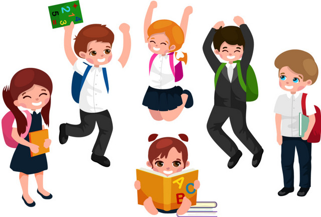 卡通学生素材