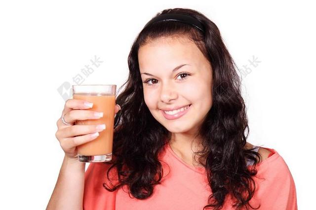 饮料 饮食 喝 女性 新鲜 女孩 玻璃 玻璃 健康 孤立