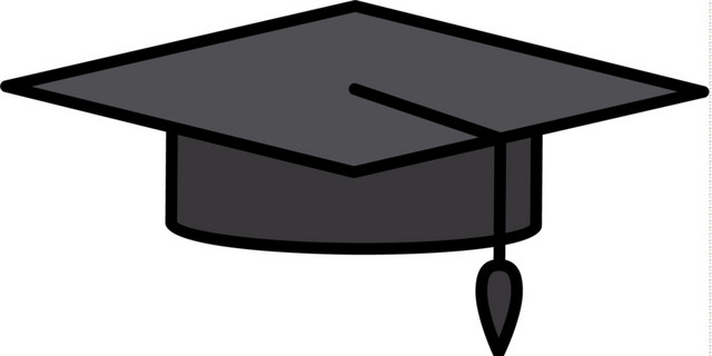 黑色学士帽素材下载