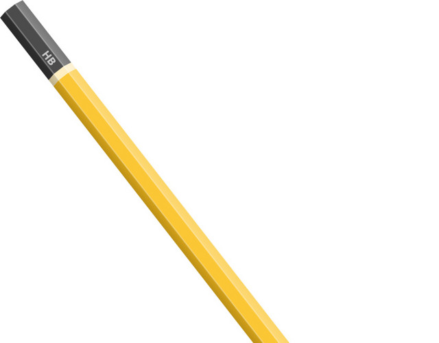 彩色学生用品铅笔矢量素材