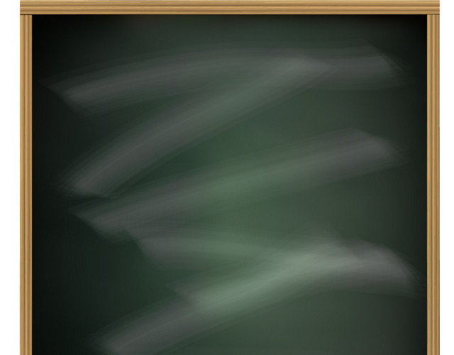 彩色学生用品黑板矢量素材