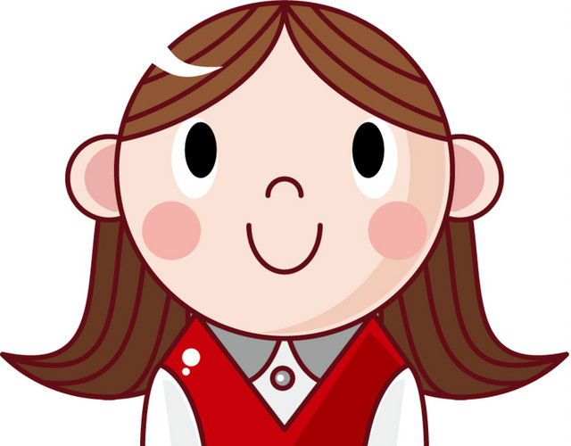 卡通手绘女孩人物