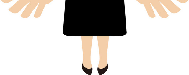 卡通教育毕业女学生大笑素材