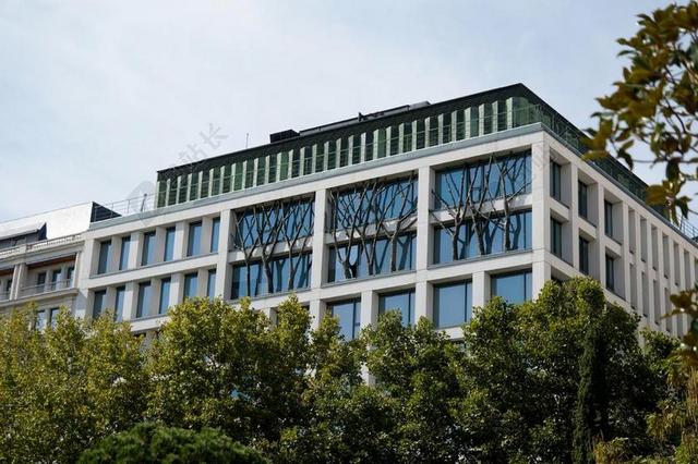 建筑时尚马德里建筑群背景图片