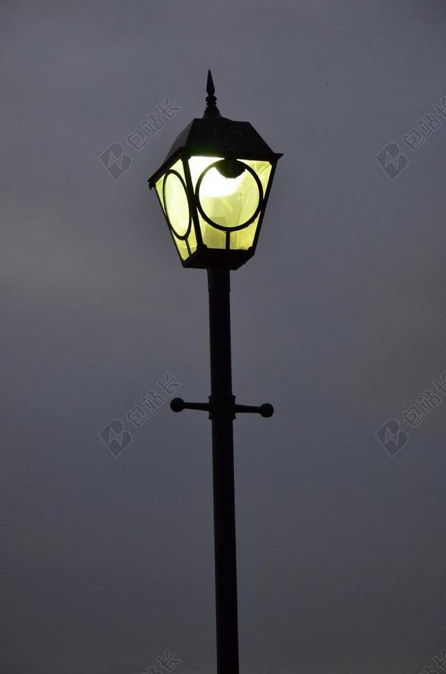 路灯 光 夜 城市 照明 户外 灯柱 灯笼 街 灯 电力