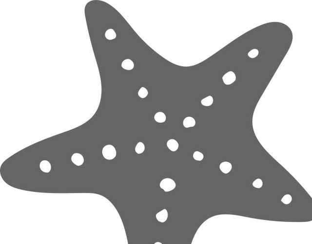 手绘卡通海星素材