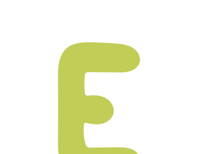 绿色字母E素材