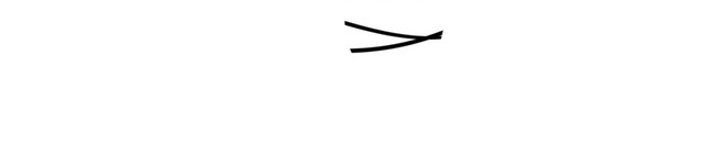 白色黑色数字1手绘素材