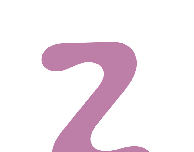 粉色字母Z手绘素材