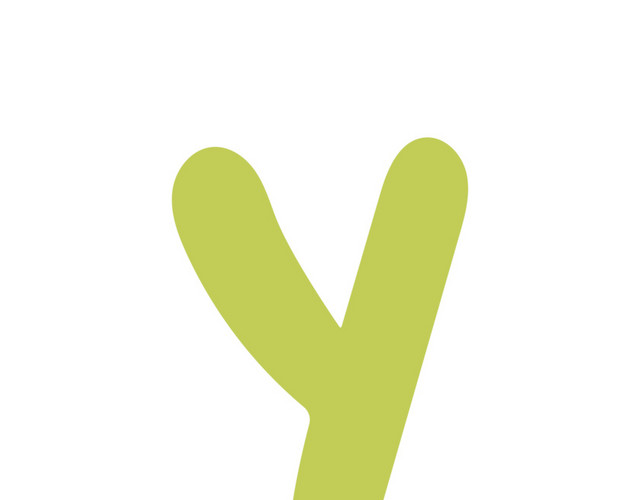 绿色字母Y素材