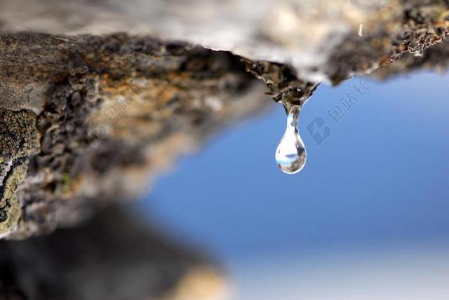 摄影清新下落的雨滴背景图片