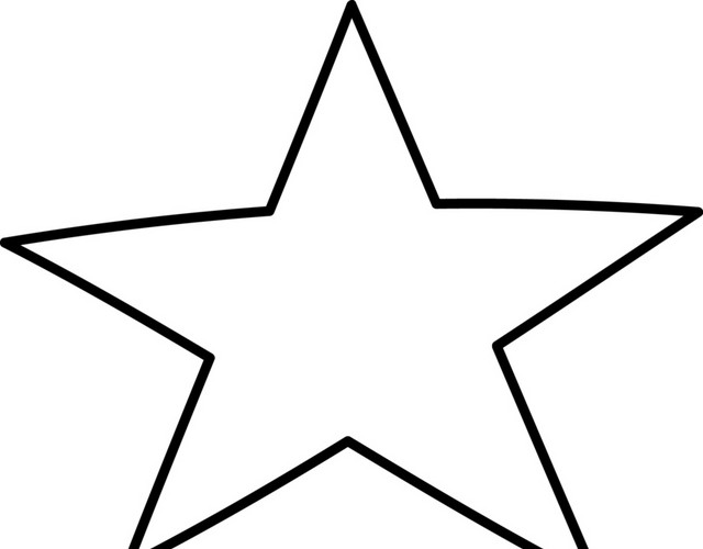 卡通线条星星矢量图