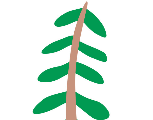 涂鸦小树免扣素材