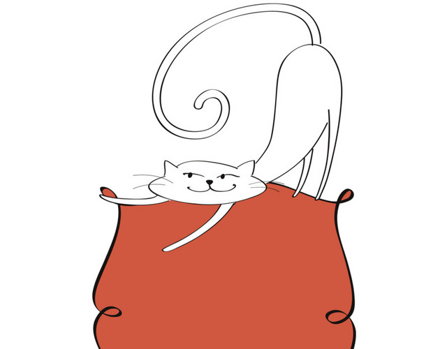 宠物小猫矢量图