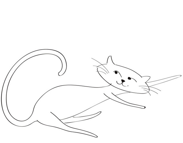卡通小猫矢量图