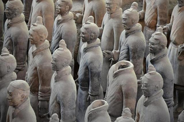 摄影简约兵马俑背景图片