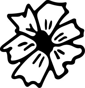 简笔画花瓣花朵花纹素材