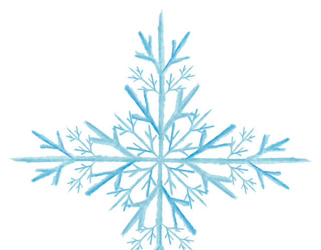 水纹花边纹雪纹雪花素材