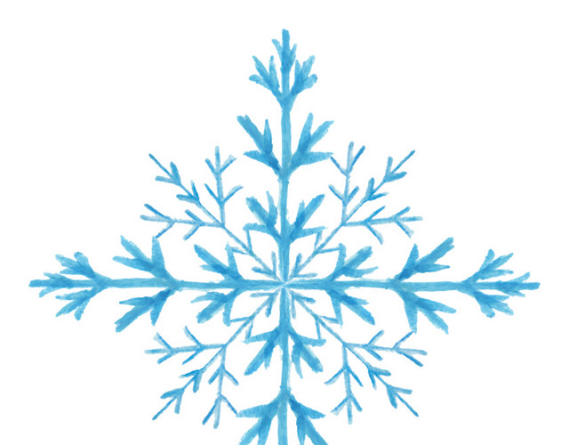 水色纹花纹雪纹雪花素材