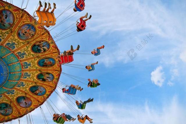 旅游清新狂欢节娱乐公园背景图片