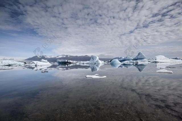 冰岛 冰川 冰山一角 景观 环礁湖 JOKULSARLON