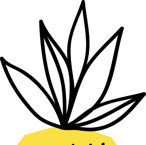 黄色卡通手绘水果菠萝矢量图片