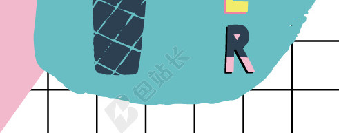 创意卡通英文字母图片
