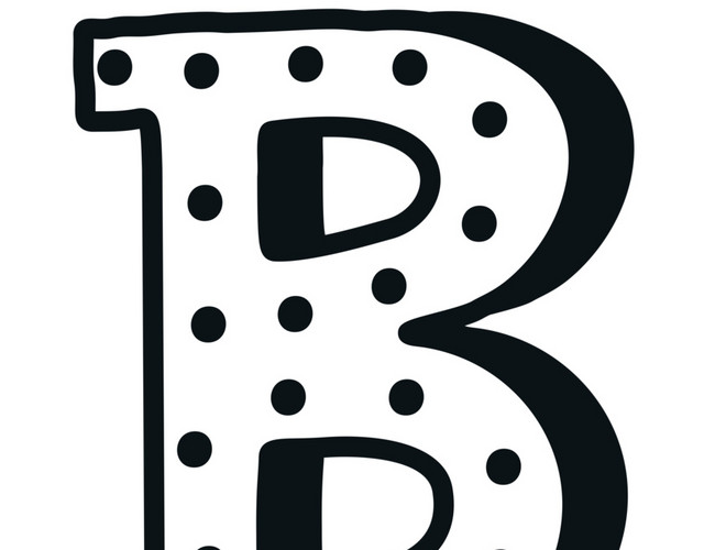 创意手绘卡通英文字体B