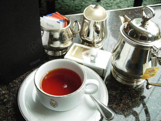 餐饮唯美下午茶餐具背景图片