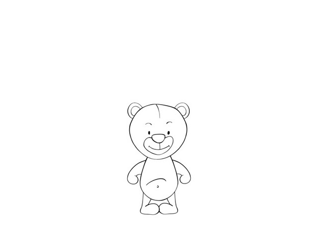 创意素描卡通动物矢量图片
