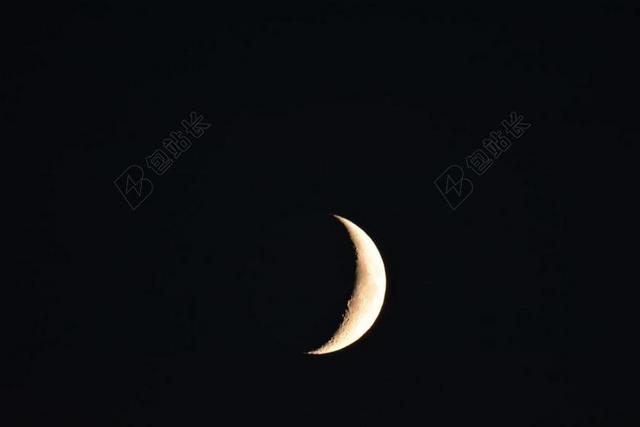 月亮 夜 天空 半个月亮