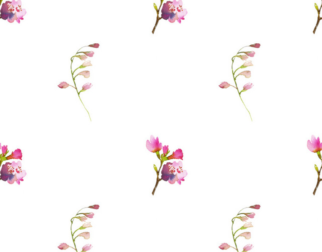 彩色水彩手绘花纹矢量素材