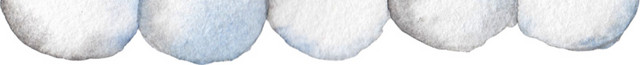 彩色水彩手绘雪球矢量素材