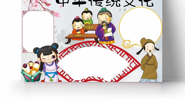 卡通中国风中华传统文化手抄报