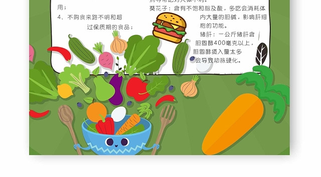 校园教育食品安全小报手抄报