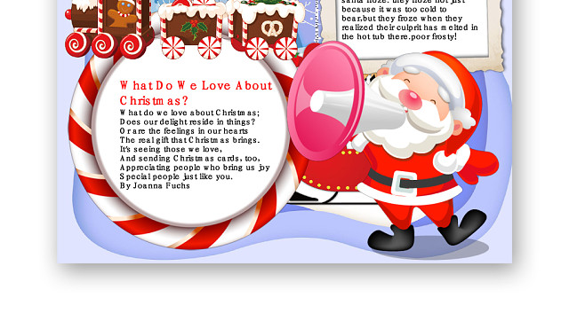 简约可爱MERRYCHRISTMAS圣诞节小报WORD