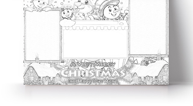 简约可爱MERRYCHRISTMAS圣诞节小报WORD