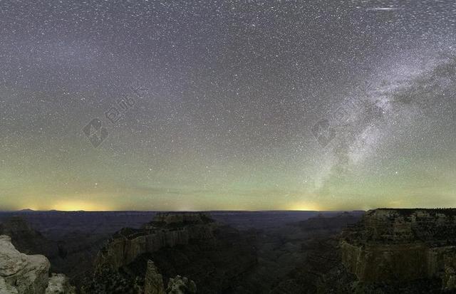 大峡谷国家公园 夜 银河 星星 景观 天空 户外 地质 景区