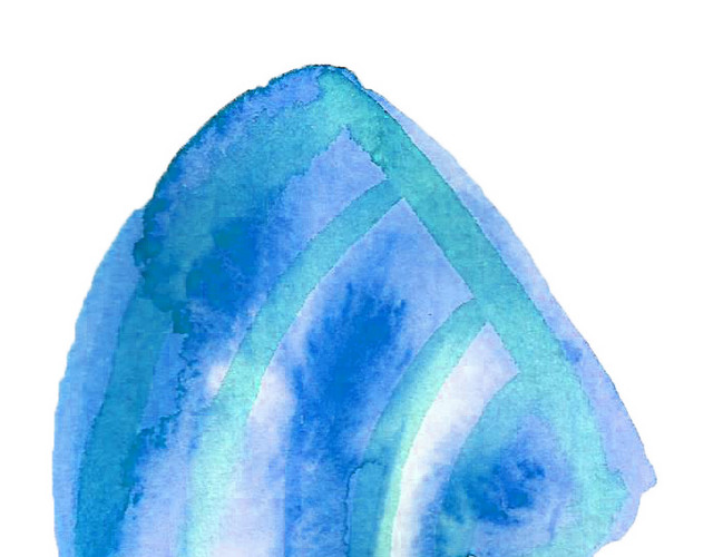 水彩海洋元素花纹装饰绘画素材