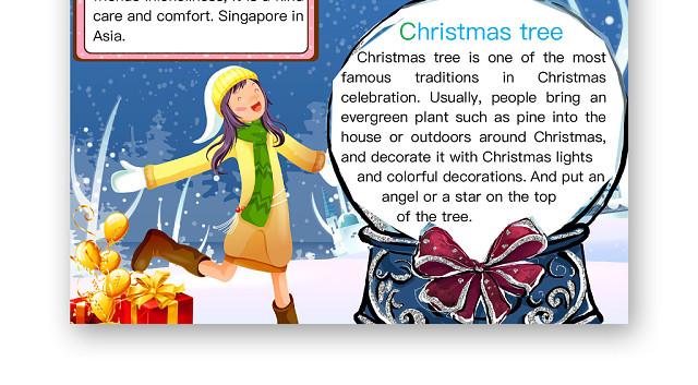 简约可爱MERRY CHRISTMAS圣诞节小报WORD模板