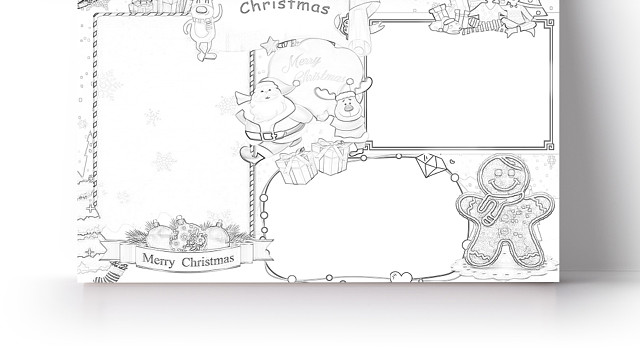 简约可爱MERRY CHRISTMAS圣诞节小报WORD模板