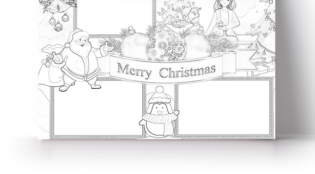 简约可爱MERRY CHRISTMAS圣诞节小报WORD模板