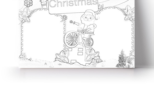 简约可爱CHRISTMAS小报WORD模板圣诞节