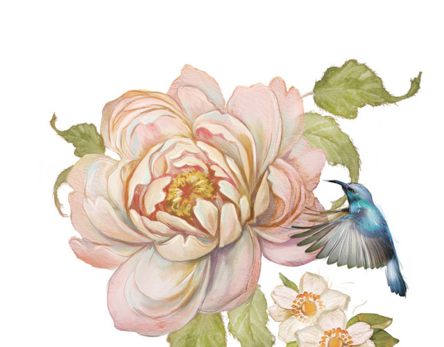 水彩水墨彩色绘画素材