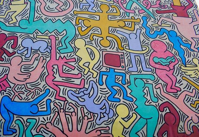 基思亲睐 壁画 艺术 涂鸦 墙 颜色 艺术家 绘图 路