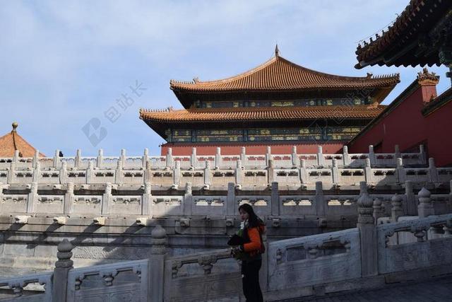 建筑复古中国紫荆城背景图片