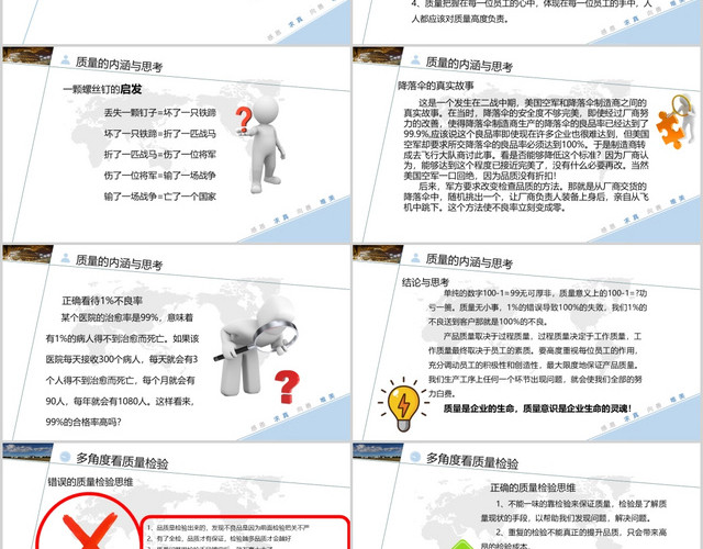 简约产品质量意识培训通用PPT模板