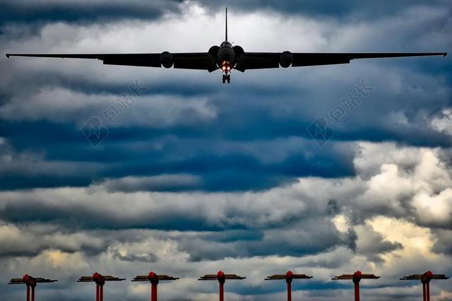 U 2 空军 军事 飞机 喷射 旅行 交通 天空 云 日落