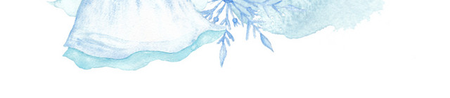 蓝色白雪裙子素材