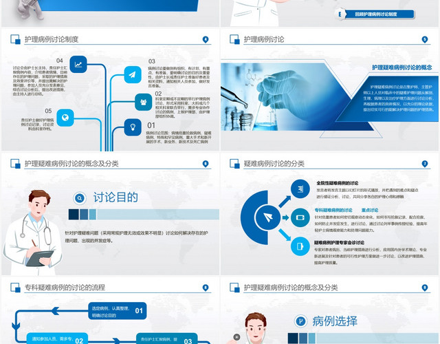 护理疑难病例的讨论动态PPT模板